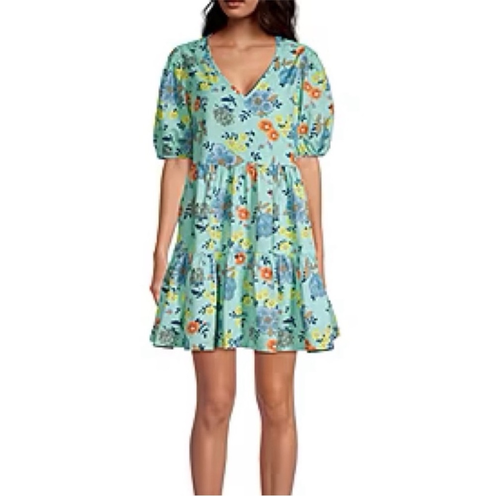 ➕ 🍂🍁 LoveShackFancy Inspired TALL A.N.A Short Sleeve Shift Dress SZ XL TALL